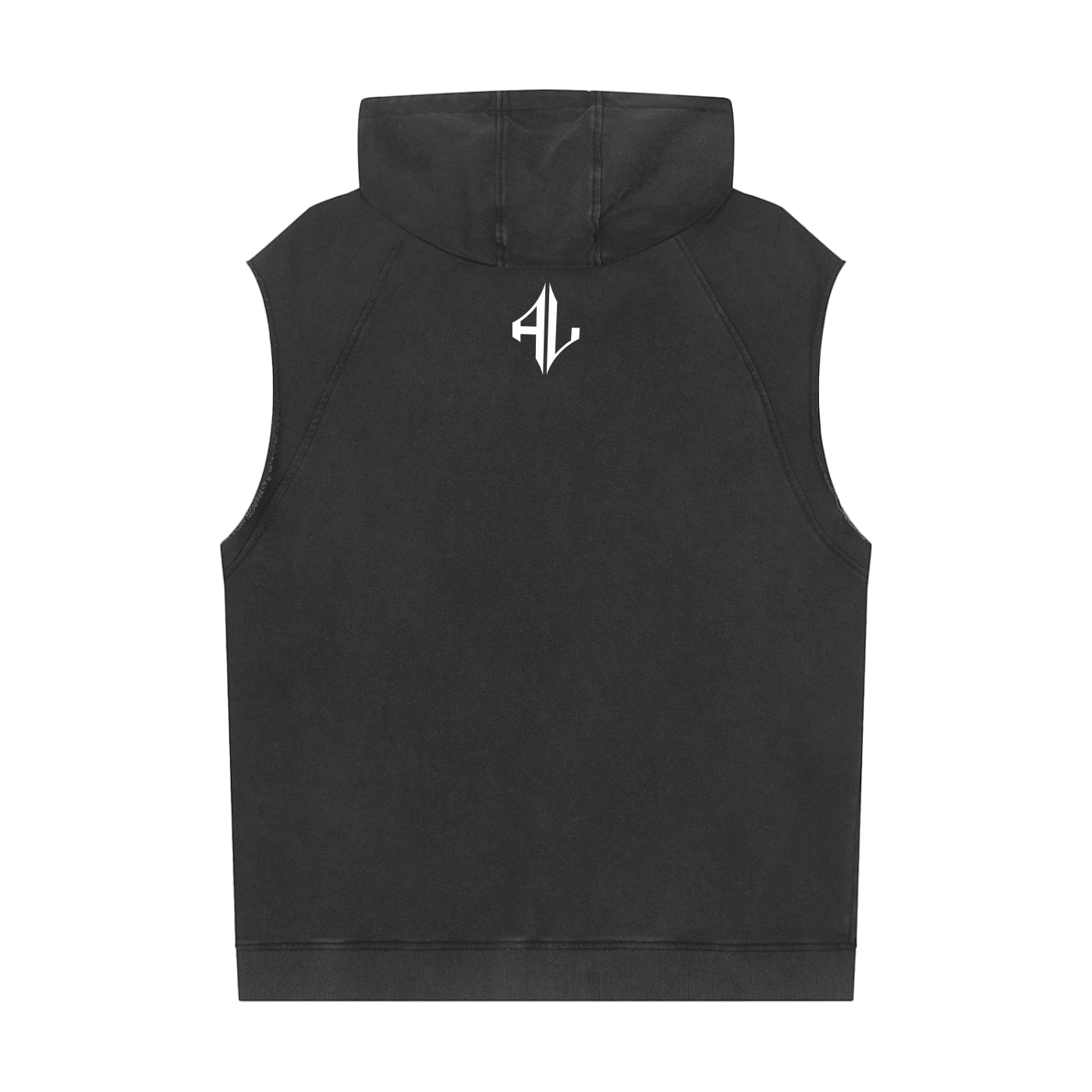 Snow Washed Sleeveless Hoodie