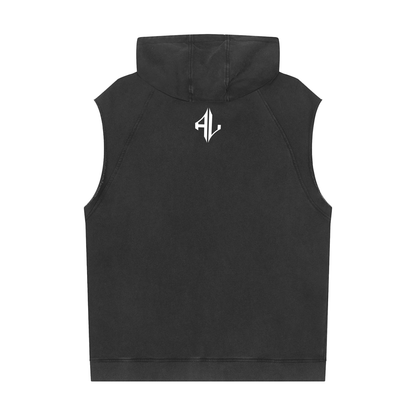 Snow Washed Sleeveless Hoodie